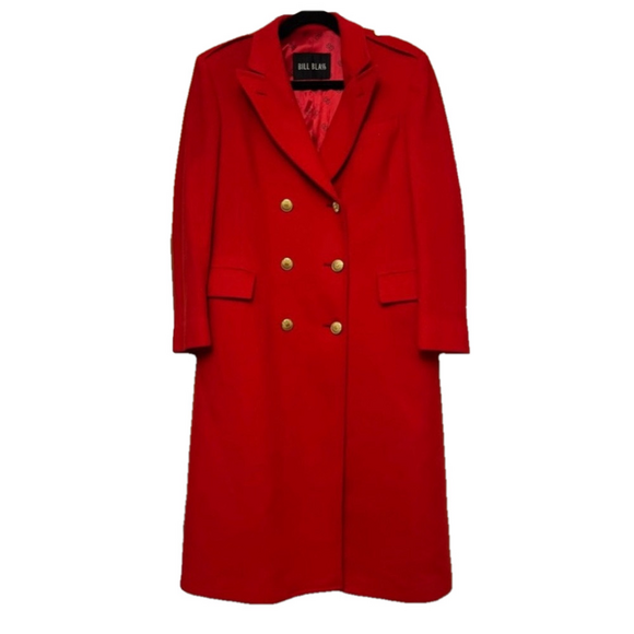 bill blass Jackets & Blazers - Bill Blass Vintage Red Coat